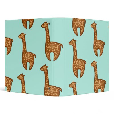 Chibi Giraffes Binder by Figbeater