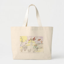 chibi halloween canvas bag