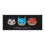 Chibi Justice League Heads Sketch canvas prints