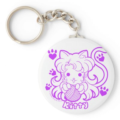 Chibi Kitty Keychain by theangelcreations