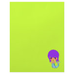 chibi magical mermaid purple hair letterhead