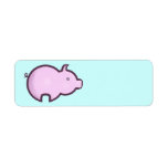 Chibi Pig Custom Return Address Label