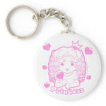 Chibi Princess Button Key Chain