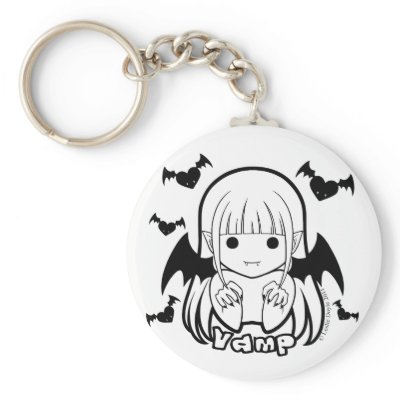 Chibi Vamp Keychain by theangelcreations