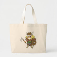 Chibi Viking (Distressed) Canvas Bag