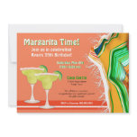 Chic and Contemporary Margarita Party Personalized Invitations