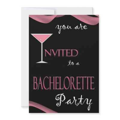 Chic Bachelorette Party Invitation by Be_My_Valentine