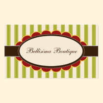 Chic Boutique Designer Business Cards: lime business cards