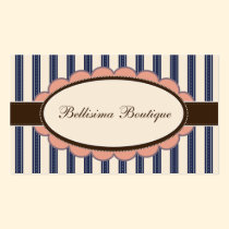Chic Boutique Designer Business Cards: navy business cards