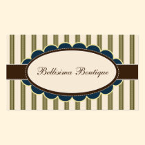 Chic Boutique Designer Business Cards: olive business cards