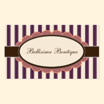 Chic Boutique Designer Business Cards: purple business cards