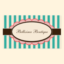 Chic Boutique Designer Business Cards: Teal business cards
