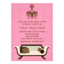 Chic Bridal Shower Custom Announcement