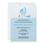 Chic Carriage Baby Shower Invitation - Boy
