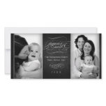Chic Charcoal "Joyeux Noël" photo card photo cards