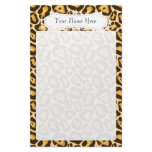 Chic Cheetah Fashion Print Personalized Stationery