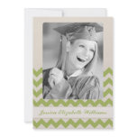 Chic Chevron Graduation Personalized Invitations