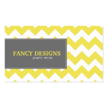 Chic Chevron Stripes Business Card