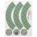 Chic Christmas Cupcake Wrapper Custom Flyer