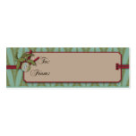 Chic Christmas Gift Tag Business Cards