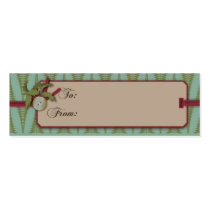 Chic Christmas Gift Tag Business Cards