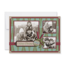 Chic Christmas Photo Card A6 Custom Invite