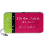Chic Cute Girly Sweet Fun Pink Green Speakers