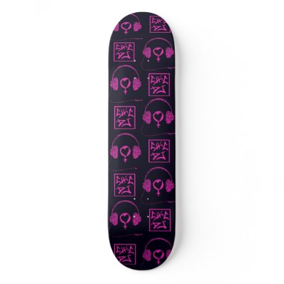 chic DJ logo skateboard by djkuulei