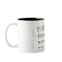 chic geek genetics xy male coffee mug