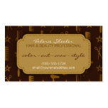 Chic Gold & Coco Hair & Beauty Appointment Card Business Card Template