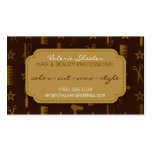 Chic Gold & Coco Hair & Beauty Coupon Discount Business Card Template