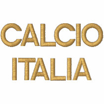 Chic Italian Fashion Calcio Italy Flag Italia 2012 Embroidered Track Jacket