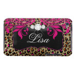 Chic Leopard iPod Barely There Cover Black Pink Ipod Touch Cases