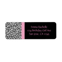 Chic Leopard Return Address Labels