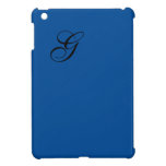 CHIC MINI IPAD CASE_ 156 DK BLUE W/MONOGRAM iPad MINI CASES