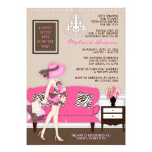 Chic Modern Mom Baby Shower Invite