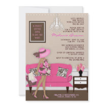 Chic Modern Mom Baby Shower Invite
