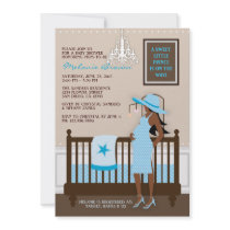 Chic Modern Mom Contemporary Baby Shower Invite