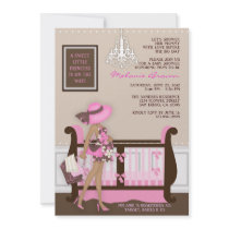Chic Modern Mom Contemporary Baby Shower Invite