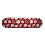 Chic  Red Japanese Traditional  Pattern Skateboard