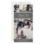 CHIC SILVER GRATITUDE | WEDDING THANK YOU CARD CUSTOMIZED PHOTO CARD
