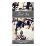 CHIC SILVER GRATITUDE | WEDDING THANK YOU CARD CUSTOMIZED PHOTO CARD