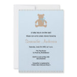 Chic Teddy Bear Baby Shower Invitation - Boy