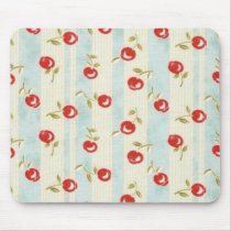   Chic Vintage CHERRIES Fabric Mouse Pad