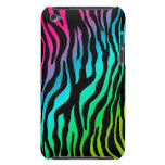 Chic Zebra iPod Barely There Cover Pink Green Ipod Touch Covers