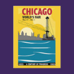 Chicago 1933 World's Fair Vintage Postcard postcards