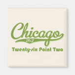 Chicago 26.2 Green Marathon Magnet