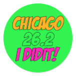 Chicago 26.2 round sticker