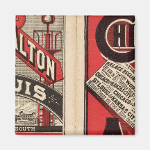 Chicago and Alton Railroad Refrigerator Magnets