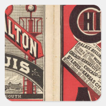 Chicago and Alton Railroad Sticker
